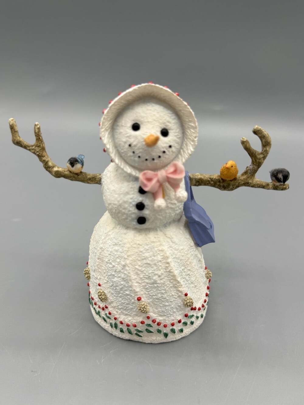 Lenox Little Miss Snowflake 2001 Lynn Bywaters Snowman Birds Figurine 5”